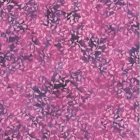 Tissu batik vigne rose violet