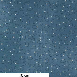 Tissu patchwork bleu comètes - Astra de Janet Clare