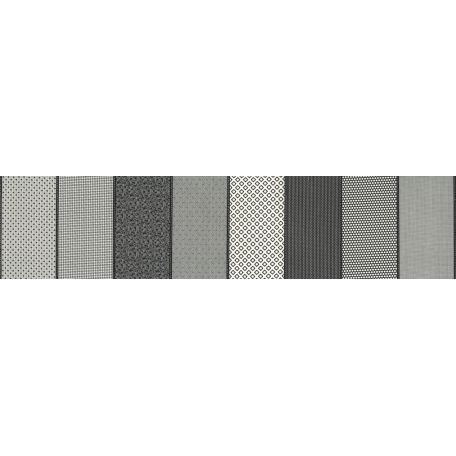 Tissu patchwork bandes en noir et blanc - Low Volume Lollies (largeur totale)