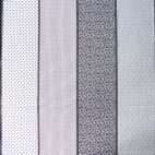 Tissu patchwork bandes en noir et blanc - Low Volume Lollies