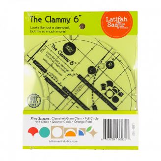 Règle pour le patchwork Clammy 6" de Latifah Saafir
