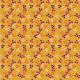 Tissu patchwork étoiles fond jaune curry - Henna