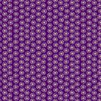 Tissu patchwork éclosions fond violet- Henna