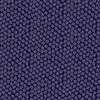 Tissu patchwork petites fleurs fond bleu indigo - Henna