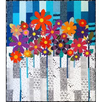 Patron de patchwork Indah Blossoms de Carolyn Murfitt