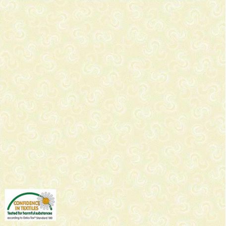 Tissu Patchwork tortillons crème vanille - Colour Harmony