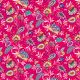 Tissu Patchwork motif toile indienne rose - Jewel Tones