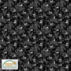 Tissu patchwork explosion florale fond noir - Filippa's Line