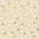 Tissu patchwork beige confetti dorés et blancs - First Light