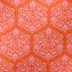 Tissu Patchwork hexagones rouges - Clementine
