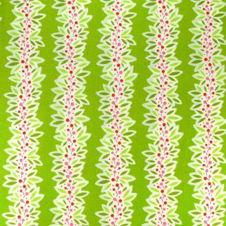 Tissu Patchwork frises végétales fond vert - Ginger Snap Heather Bailey