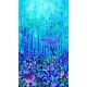 Panneau de tissu Forêt Enchantée Bleue - Forest Magic