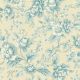 Tissu patchwork roses anciennes bleues fond écru - BlueBird d'Edyta Sitar