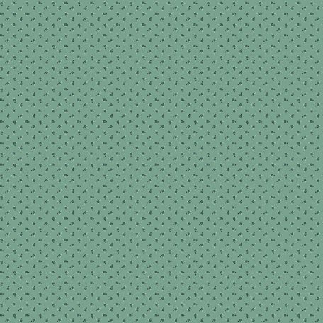 Tissu patchwork petit motif abstrait turquoise glacé - Trinkets 21