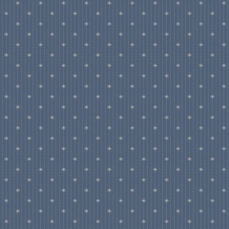 Tissu patchwork losanges et fines bleu country - Trinkets 21