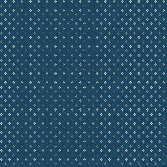 Tissu patchwork petite croix bleu denim - Trinkets 21