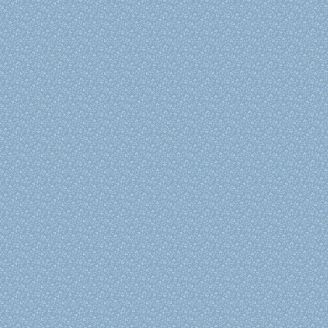 Tissu patchwork mini feuillage bleu matin - Tonal Ditzys