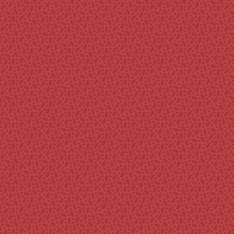 Tissu patchwork petits rameaux rouge fraise - Tonal Ditzys