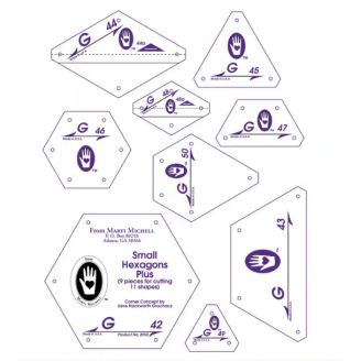 Hexagones Set G - Gabarits pour patchwork de Marti Michell