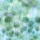 Tissu patchwork pissenlits vert pâturin - Jewel Basin de McKenna Ryan