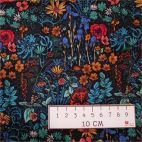 Tissu coton Odile Bailloeul - Mini Botanique Noir