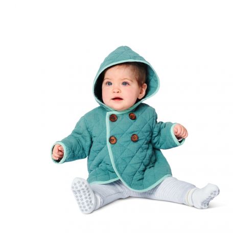 Patron Burda Manteau bébé à capuche et veste à nouer