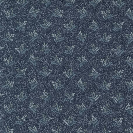 Tissu patchwork rameaux d'olivier bleu - Regency Somerset Blues