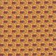Tissu patchwork feuilles chocolat et rouge fond jaune safran - Nancy's Needle de Betsy Chutchian