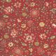 Tissu patchwork fleurs variées fond rouge - Jardin de Fleurs de French General