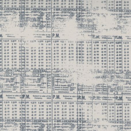 Tissu patchwork gris perle tableaux de chiffres - Even More Paper de Zen Chic