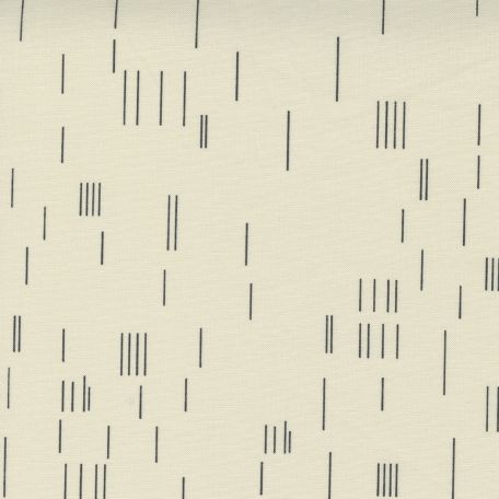 Tissu patchwork écru traits noirs - Even More Paper de Zen Chic