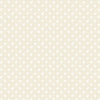 Tissu patchwork petites croix blanches fond crème - Whispers de Studio M 