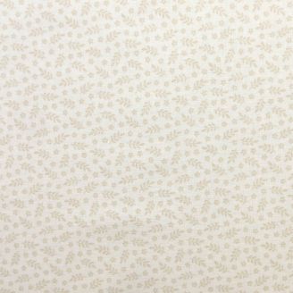 Tissu patchwork petits rameaux crème fraîche - Tonal Ditzys