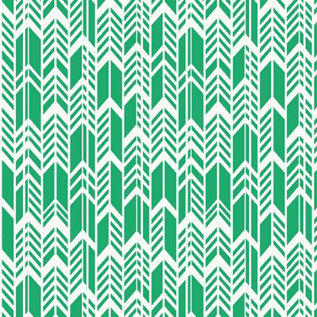 Tissu patchwork flèches vert et blanc - Sunprints 2022 d'Alison Glass