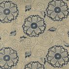 Tissu patchwork oeillets écru et indigo - Yukata de Debbie Maddy