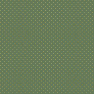 Tissu patchwork minis pois ocre fond vert foncé - Lady Tulip d'Edyta Sitar