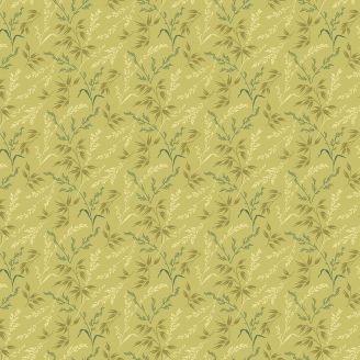 Tissu patchwork épis fond jaune - Lady Tulip d'Edyta Sitar
