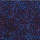 Tissu batik cercles concentriques bleu foncé