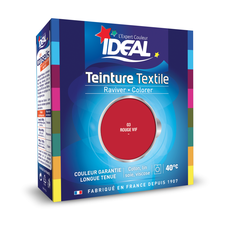 Teinture machine pour tissu Idéal tomate cerise 03 - Teintures textiles