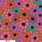 Tissu patchwork Brandon Mably Flower dot BM077 fond gris