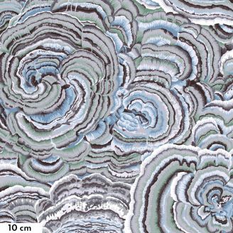 Patchwork tissu All Over de "tissus" 50 x 110cm coton multicolore rayé