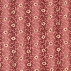Tissu patchwork fleurs crèmes et rayures rose bordeaux - Kate's Garden Gate 