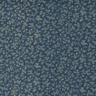 Tissu patchwork mini feuillage bleu - Kate's Garden Gate 