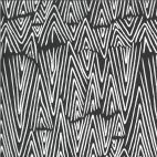 Tissu patchwork zigzag noir et blanc - Zoology