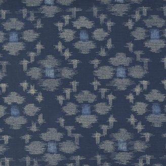 Tissu patchwork kasuri bleu indigo - Yukata de Debbie Maddy