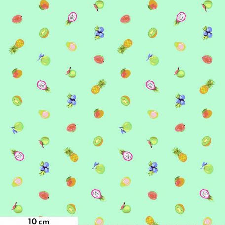 Tissu patchwork Tula Pink fruits exotiques Mojito - Daydreamer