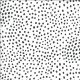 Tissu patchwork pois asymétriques gris fond blanc - Zoology