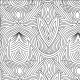 Tissu patchwork floral abstrait noir et blanc