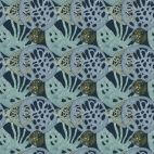 Tissu patchwork coraux bleus Shell Rummel - Touchstones