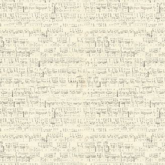 Tissu patchwork partition de musique - Foundations de Tim Holtz 